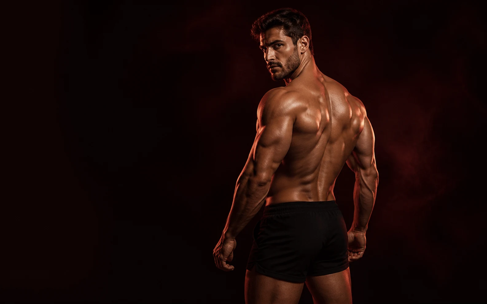 Atleta dedicato all’allenamento del dorso